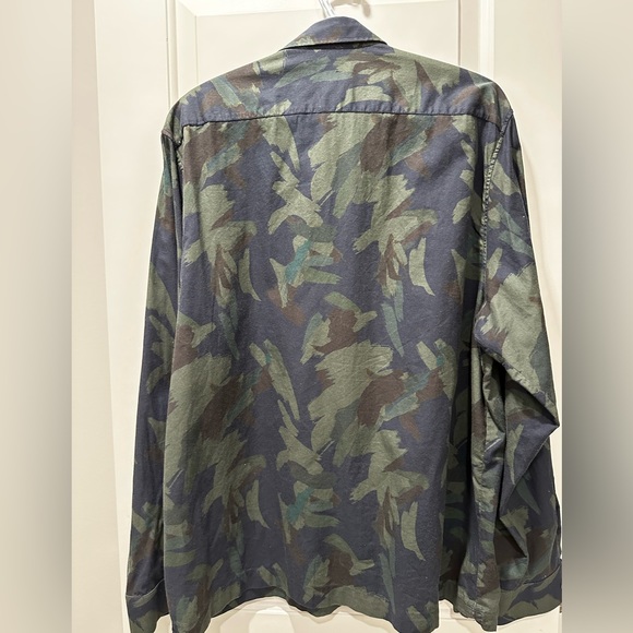 TED BAKER LONDON Fielder Camo Button Down Long Sleeve Shirt 6 - Picture 7 of 10
